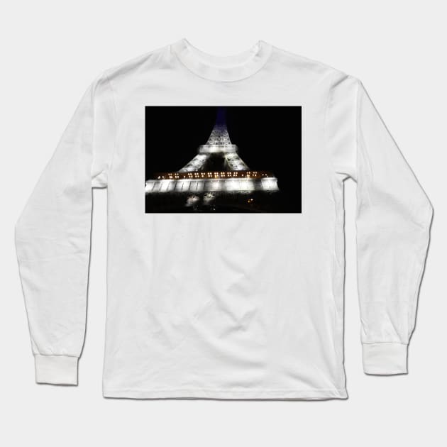 Eiffel tower in Paris Long Sleeve T-Shirt by OLHADARCHUKART